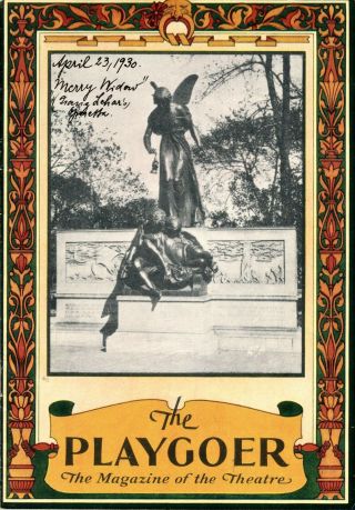 April 23,  1930 Playbill " The Merry Widow " Chicago Il " The Playgoer " Ads 20pp.
