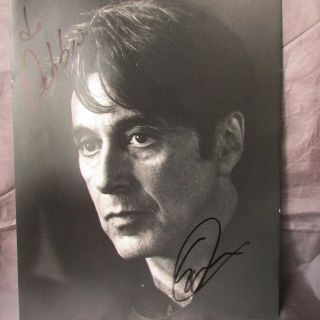 Vintage Al Pacino Signed Collectible Black And White 8 X 10 Photo