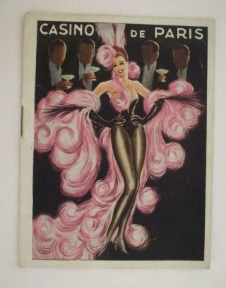 1946 Casino De Paris Theater Program