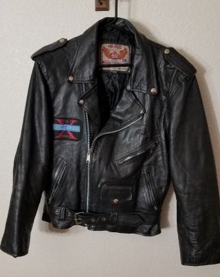 Iron Maiden - Tour Crew - Leather Jacket Xl 1995 - 1996 Only 40 In Existence