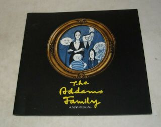 The Addams Family Musical Souvenir Theater Program Nathan Lane Bebe Neuwirth