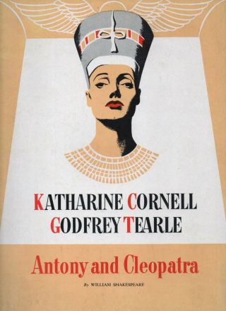 61469 Souvenir Theatre Program " Antony And Cleopatra " Katharine Cornell 