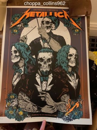 Metallica S&m2 Concert Poster For Friday Show