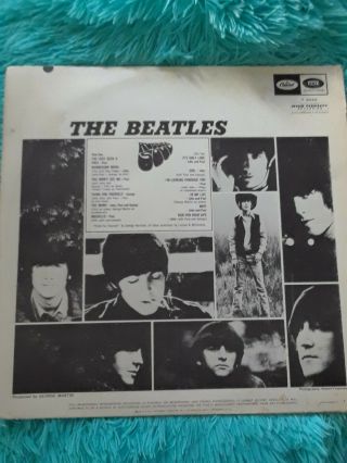 THE BEATLES RINGO STARR HAND SIGNED RECORD WITH RARE RUBBER SOUL 2