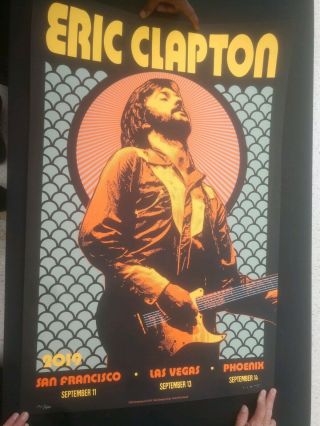 Eric Clapton 3 Date Tour Poster 2019 San Francisco Vegas Phoenix 253 Of 500