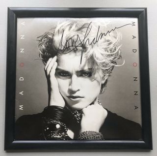Madonna - Signed & Framed - 1983 Autographed Lp Debut Album Madonna