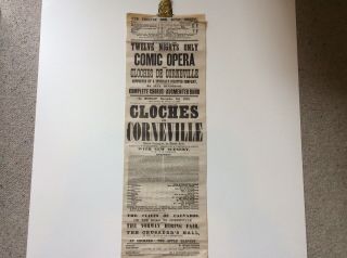 Poster.  Theatre Royal.  Bristol.  1878.  Comic Opera.
