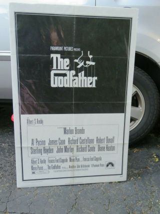 ^  1972 - - The Godfather One Sheet Movie Poster - Marlon Brando