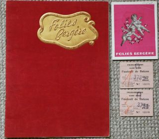 Folies Bergere 1948 Well Illustrated Brochure,  Programme & Tickets.  Nita Raya