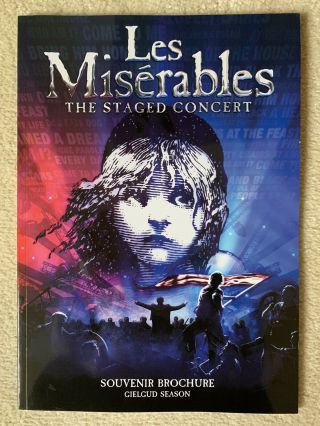 Les Miserables Staged Concert 2019 London Theatre Programme Souvenir Brochure