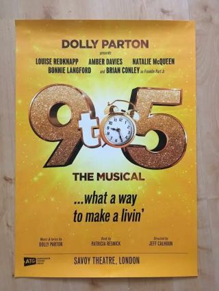 9 To 5 The Musical Theatre Poster