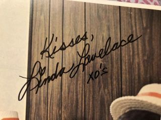 Linda Lovelace Autographed 1974 Lobby Card Deep Throat II D.  2002 Adult Film 2