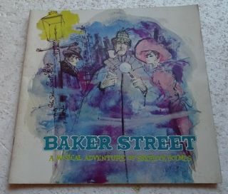 Baker Street 1965 Program (a Musical Adventure Of Sherlock Holmes) Fritz Weaver