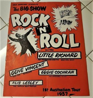 1957 Rockabilly Eddie Cochran Gene Vincent Alis Lesley Little Richard Oz Program
