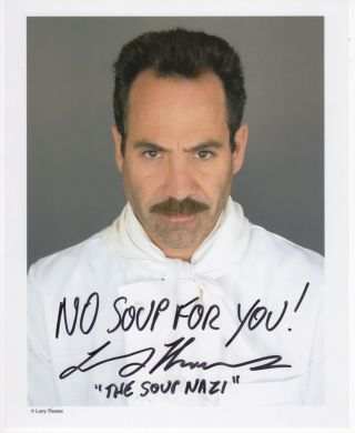 Seinfeld " The Soup Nazi " Larry Thomas Signed Autographed 8x10 Photograph &