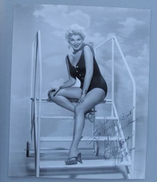 Barbara Nichols Inscribed Photo,  The Naked And The Dead,  1958,  Jsa