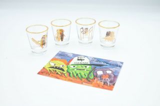 As Seen On Adult Swim Squidbillies Shot Glass Set Of 4 With Promo Card