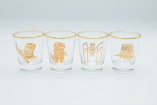 As Seen on Adult Swim Squidbillies Shot Glass Set of 4 with Promo Card 2