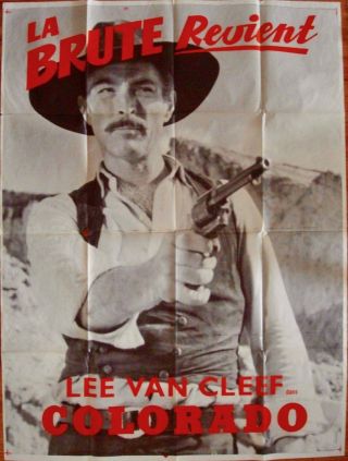 Big Gundown French Grande Movie Poster 47x63 Lee Van Cleef Spaghetti Western 69
