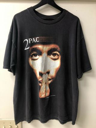Vintage 1996 Winterland Tupac Shakur Rap Hip Hop Shirt Size Xl