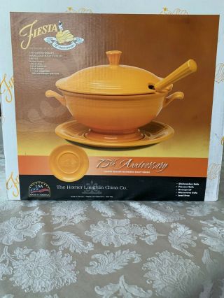 Fiesta 75th Anniversary Limited Edition Marigold Soup Tureen