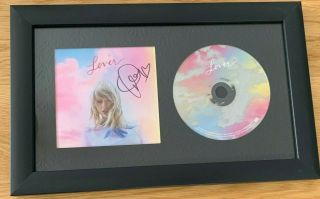 Taylor Swift Autographed Lover Cd - Framed With Certificate Of Authenticity