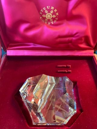 Authentic Steuben Excalibur Crystal Stone - Signed - Red Box Listed $1795
