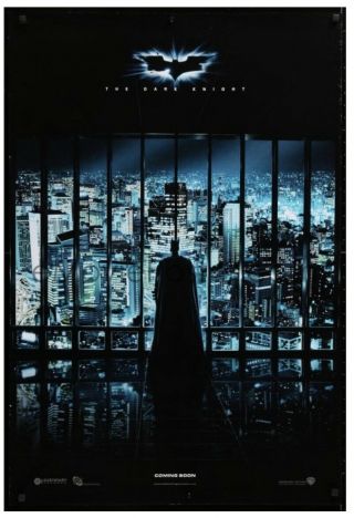 The Dark Knight 2008 Rare D/s Teaser One - Sheet Poster