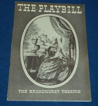 Victoria Regina Playbill Broadhurst Theatre 1936 Helen Hayes Vincent Price