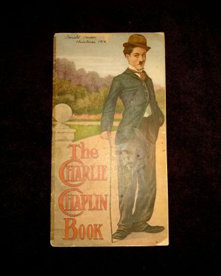 The Charlie Chaplin Book 1916 Vintage 1st Edition The Little Tramp
