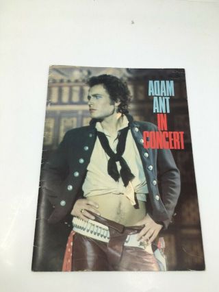 Adam Ant In Concert Program 1982 Friend Or Foe Souvenir Book