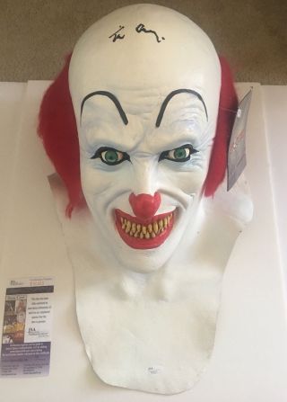Tim Curry Signed Pennywise Prop Mask Stephen King Horror Jsa T40323 Rare Clown