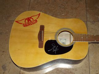 Steven Tyler Aerosmith Signed Guitar Autographed