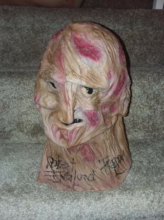 Robert Englund Freddy Krueger Autographed Mask