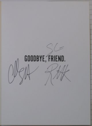 Mr.  Robot Season 4 Fsociety Greeting Card Signed By Rami Malek Christian Slater