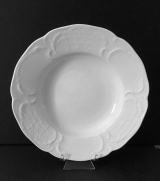 Set Of Eight Rosenthal Sanssouci White Porcelain 9.  5 In Soup Plate