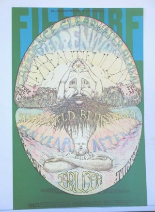 Bg127 - Op1 Credence Clearwater Steppenwolf Concert Poster Bill Graham