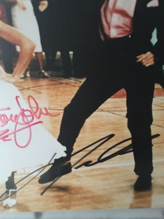 Grease Movie Photo Signed By Morning Olivia Newton John & John Travolta 3