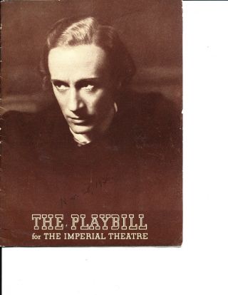 Playbill Leslie Howard " Hamlet " 1936 Nyc