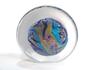 Rollin Karg Dichroic Art Glass Sculpture | Signed And Dated - 1997