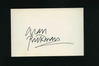 Alan Rickman - Signed Autograph and Headshot Photo set - Harry Potter 3