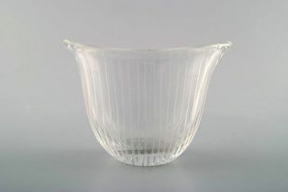 Tapio Wirkkala For Iittala.  Finland 1960s.  Clear Glass Vase