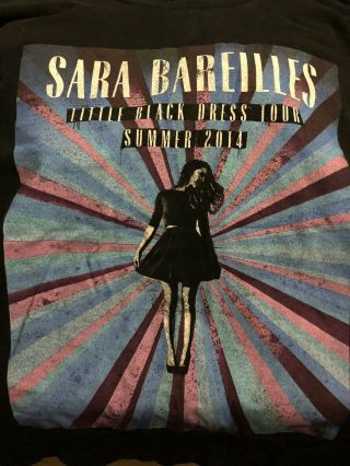 Sara Bareilles Little Black Dress Tour 2014,  Women’s Size Medium Shirt 2