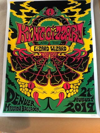 King Gizzard And The Wizard Lizard Denver Poster
