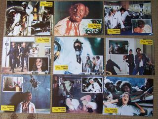 Night Of The Zombies 16 Spanish Lobby Card Set Hell Of The Living Dead Virus