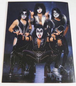 KISS Signed Autograph Tour Program Book by all 4 Paul Stanley,  Gene Simmons, 4