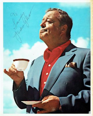 Jackie Gleason Jsa Signed 8x10 Photo Deceased Actor Very Rare Auto Died 1987