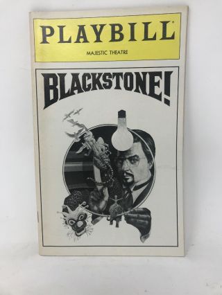 Blackstone Playbill 1980 Harry Blackstone Magic Nyc