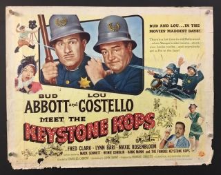 Abbott And Costello Meet The Keystone Cops Movie Poster Hollywood Posters