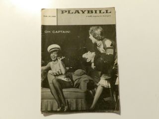 Oh Captain Playbill February 1958 Alvin Theatre Tony Randall - Us